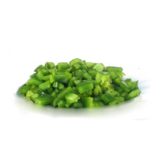 Green Peppers Diced – Per kg