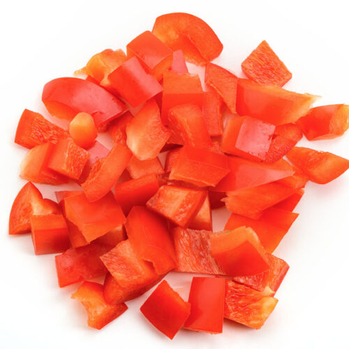 Red Peppers Diced - Per Kg